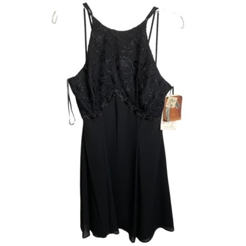 Scott McClintock vintage Dress Lace Top Black Sz 10 NWTs